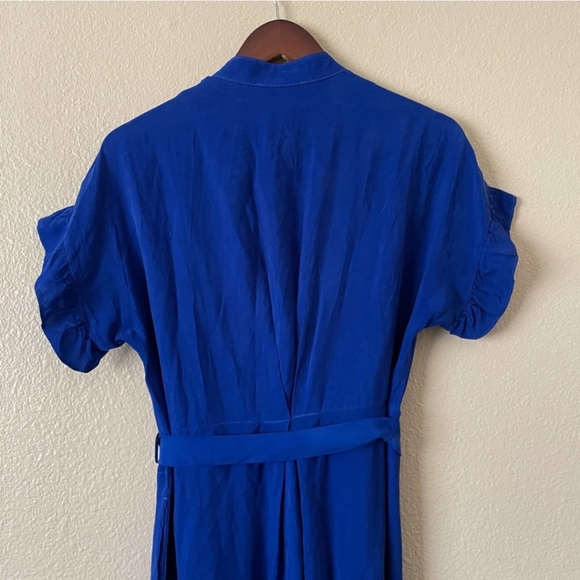 Anthropologie Corey Lynn Calter Ruffle Hem Midi Shirt Dress - Picture 11 of 11